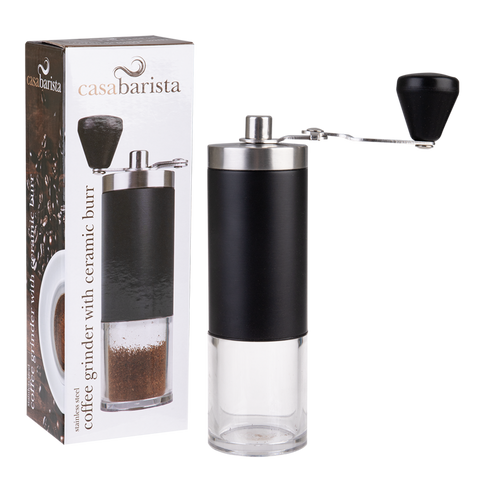 Stainless Steel Hand Coffee Grinder W/Ceramic Burr