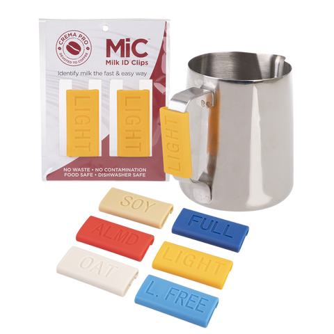 Milk ID Clips - Light - Yellow