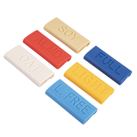 Milk Id Clips - Almond - Red