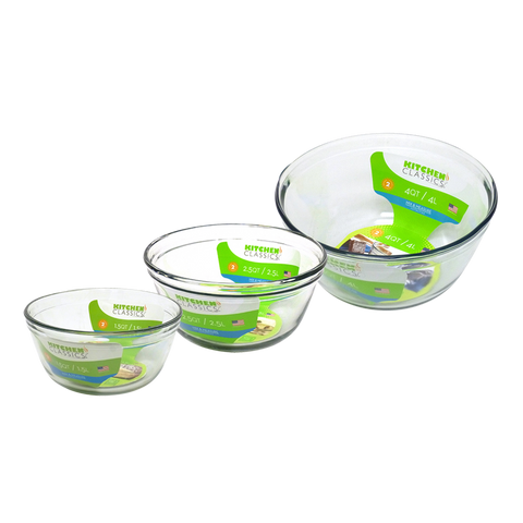 Glass Mixing Bowl 4L