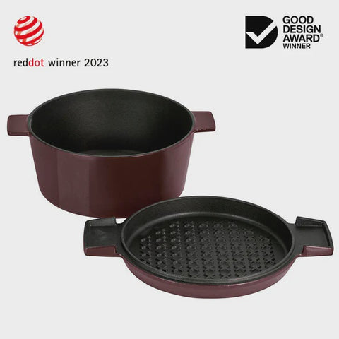 Cast Iron French Oven Bordeaux 24cm