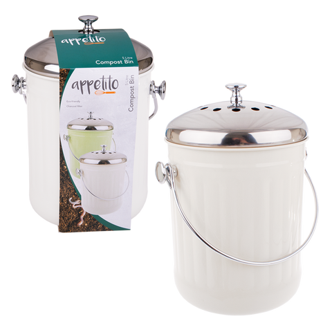Compost Bin 5L White