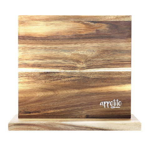 Magnetic Knife Stand Double Sided - Acacia Wood