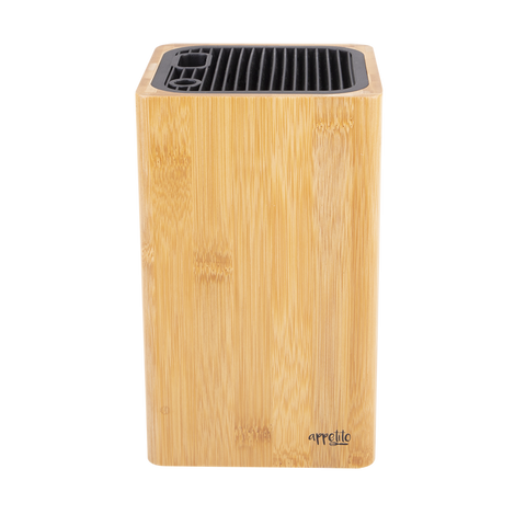 Square Universal Knife Block - Bamboo