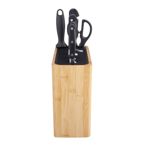 Rectangle Universal Knife Block - Bamboo