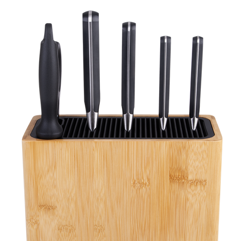 Rectangle Universal Knife Block - Bamboo