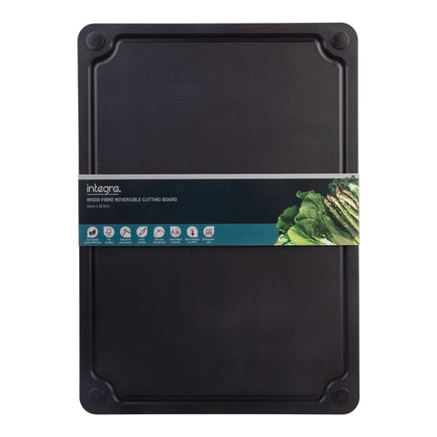 Wood Fibre Reversible Cutting Board - Black