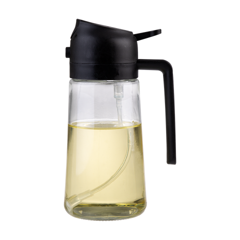 Dual Function Oil Sprayer & Pourer - Black