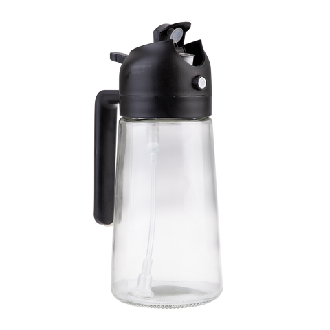 Dual Function Oil Sprayer & Pourer - Black