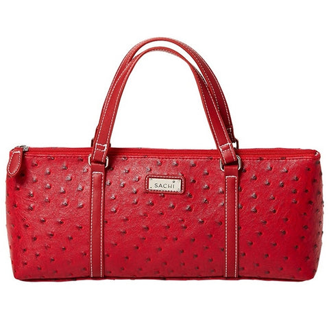 Insulated Wine Purse - Ostrich Red