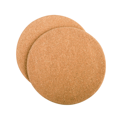 Round Cork Trivets 20cm dia Set 2