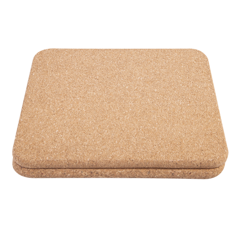 Square Cork Trivets 20 x 20cm Set 2