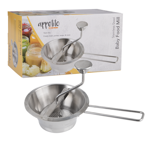 Stainless Steel Baby Food Mill 14cm Dia.