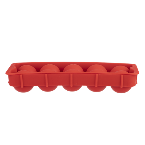 Silicone Round Ice Cube Tray - Red