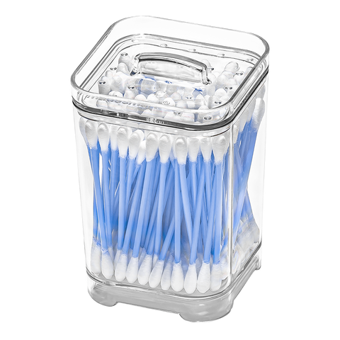 Cotton Swab Container - Clear