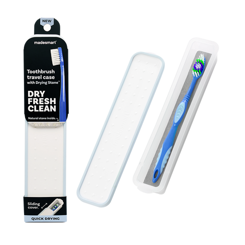 Drying Stone Toothbrush Travel Case - Frost Blue