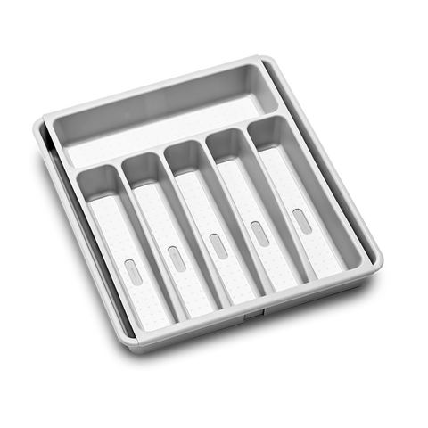 Basic Expandable Cutlery Tray - Soft Grey