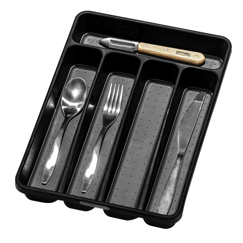 Mini 5 Compartment Cutlery Tray - Carbon
