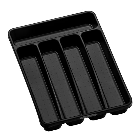 Mini 5 Compartment Cutlery Tray - Carbon