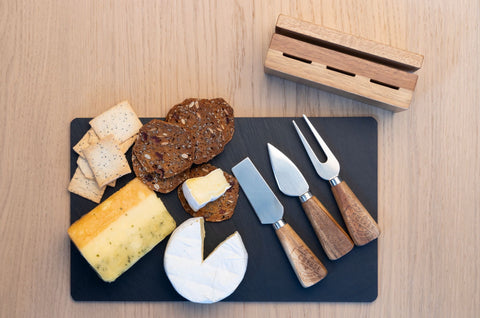 Slate Cheese Board with 3 Cheese Tools