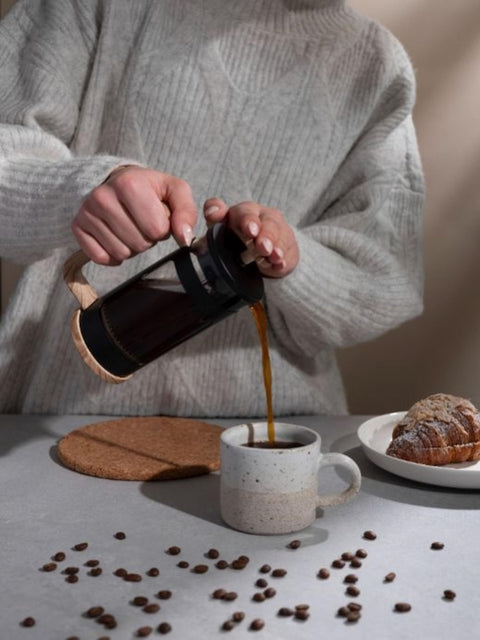 Coffee Plunger 350ml 3 Cup Black
