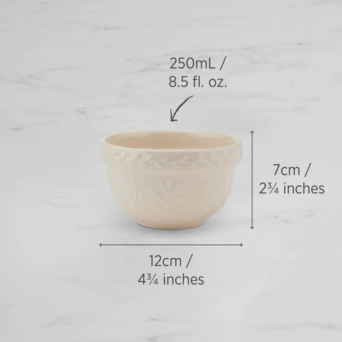 Mini Prep Bowl 12 x 7cm 250ml Vanilla