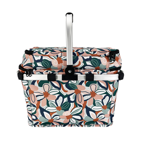 4 Person Insulated Picnic Basket - Desert Floral