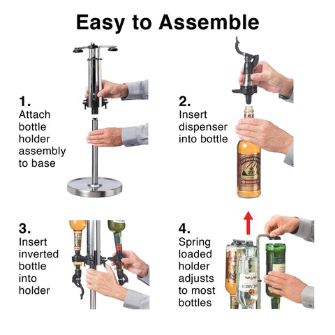 Pro 3 Bottle Revolving Dispenser