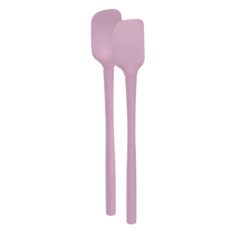 "Flex-Core" All Silicone Set 2 Mini Spatula/Spoonula - Pink Sorbet