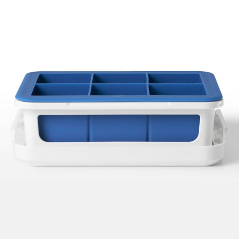 Covered Silicone Ice Cube Tray - Large Cubes