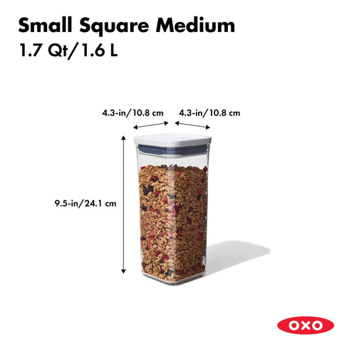 Good Grips Pop 2.0 Small Square, Med - 1.6L