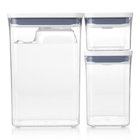 Pop 3-Piece Rectangle Set With Scoop