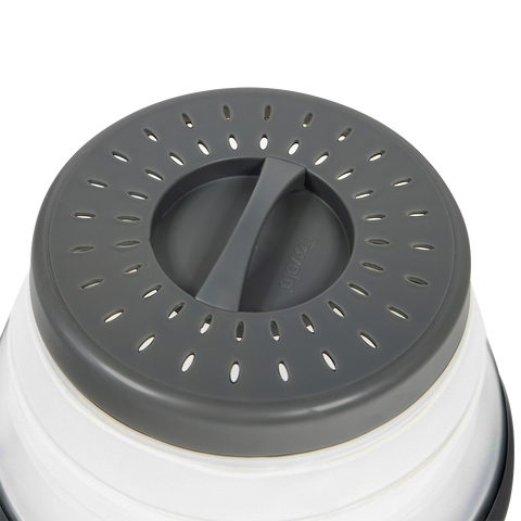 Small Microwave Collapsible Food Cover 21.5cm Dia. - Charcoal