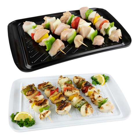 Tovolo Large Prep & Serve BBQ Trays Set 2 - Black/White
