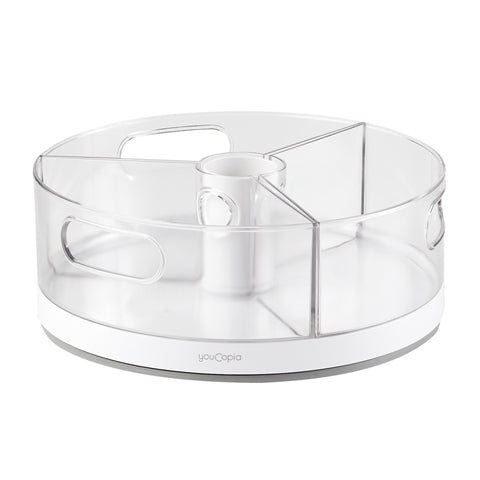 Crazy Susan Turntable with 3 Bins