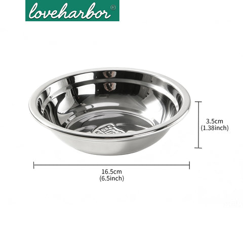 Loveharbor Stainless Steel Round Plate