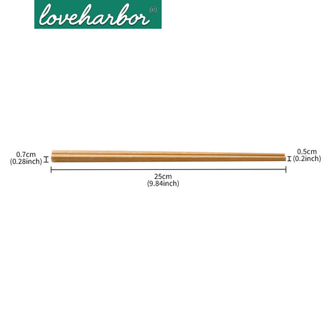 Loveharbor Yellow Sandalwood Chopsticks