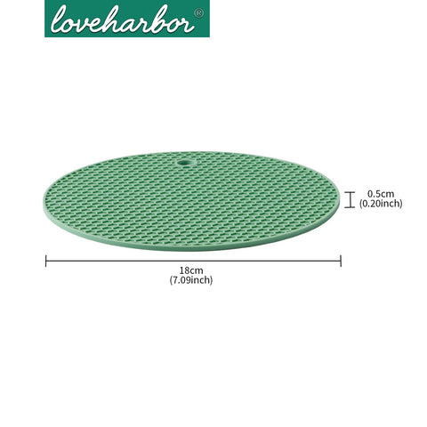 Loveharbor Round Silicone Trivet Scooper