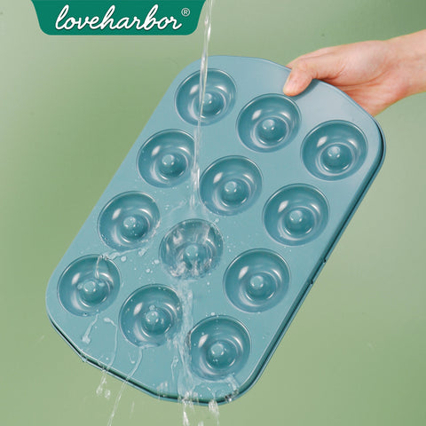 Loveharbor Green Earth Non-Stick Mini Donut Pan