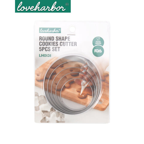 Loveharbor Round Shape Cookies Cutter Set