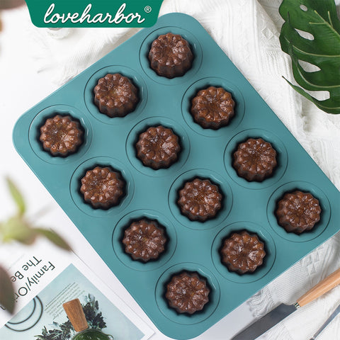 Loveharbor Green Earth Non-Stick Cannele Mould