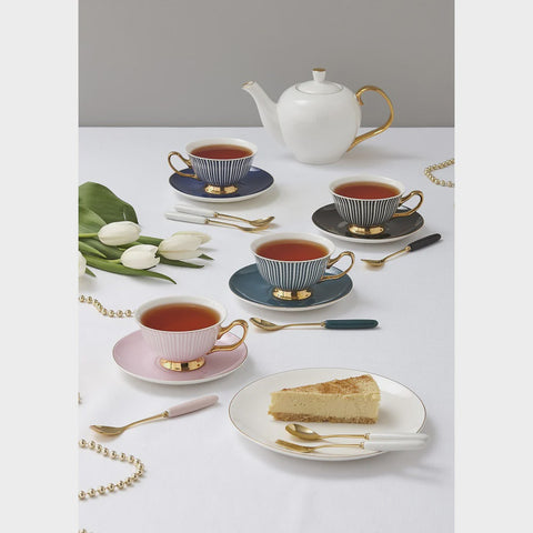 Parisienne Navy Cake Fork Set Of 4