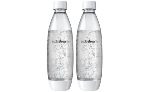 Carbonating Bottle 1L Twin Pack White Fuse