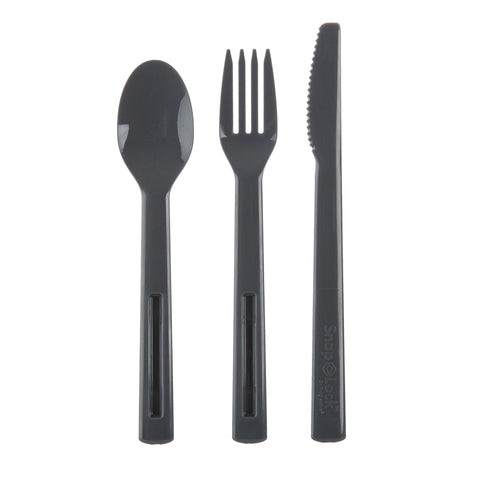 Snap Lock 3 Piece Utensil Set to Go - Assorted