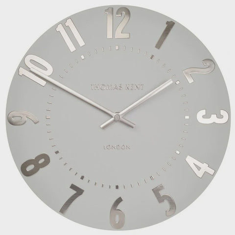 Mulberry Wall Clock Foiled Arabic Numerals, Open Face -30cm