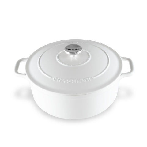 Round French Oven  - Brilliant White(3 Sizes)