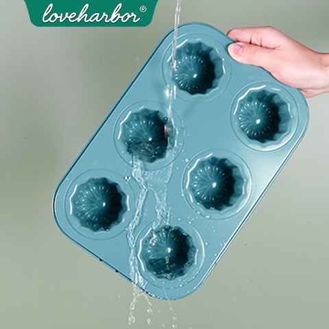 Loveharbor Green Earth Non-Stick Cannele Mould