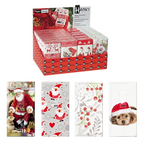 Hanky Display Units Xmas - Red Theme