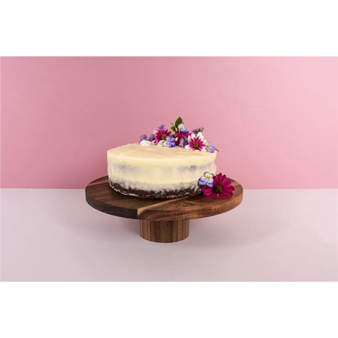 Acacia Cake Stand 30x10cm