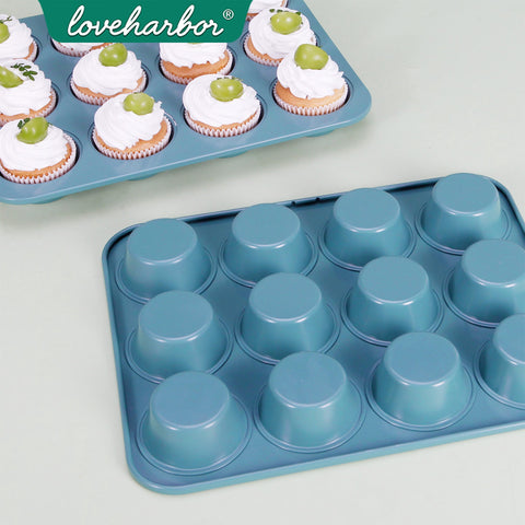 Loveharbor Green Earth Non-Stick Muffin Pan